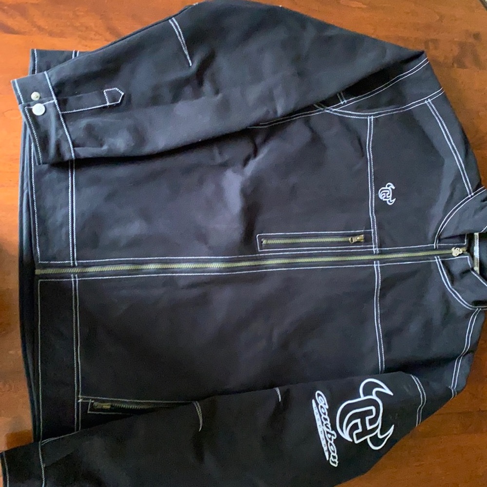 Cowboy Hardware Black Brushed Denim Coat XXL
